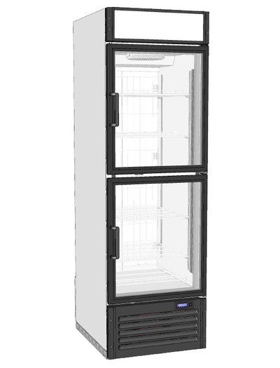 Шкаф холодильный Марихолодмаш Капри 0,5Н(СК) дверь стеклянная сверху, стеклянная снизу