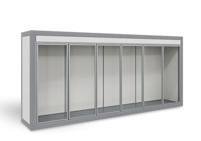 Холодильная камера со стеклянным фронтом Polair КХН-6,68 (-2...+12°C)