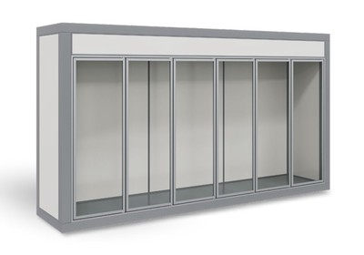 Холодильная камера со стеклянным фронтом Polair КХН-4,6 (-15/-23°C)