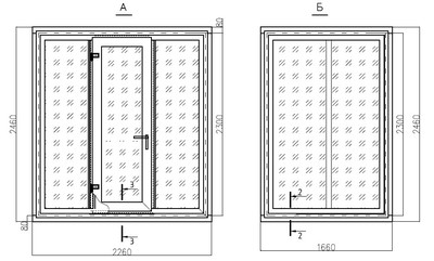 Цветочная камера Ариада КХСЦ 7,2-2В-ДС (2260х1660х2460)