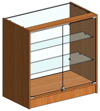 Прилавок торговый остекленный Классик-14