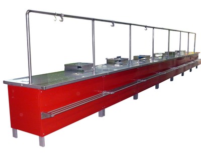 Комплект труб для мясного прилавка 1550