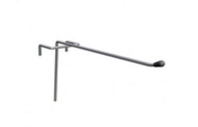 Крючок одинарный на сетку 200 мм (D48 мм, хром)