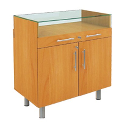 Прилавок с остекленным верхом и распашными дверцами LE5090P4