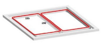 Матрица под лоток 210X148 для Turbovac MICRO