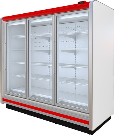 Пристенная витрина Барселона 210/98 ВХНп-3,13 (без боковин)