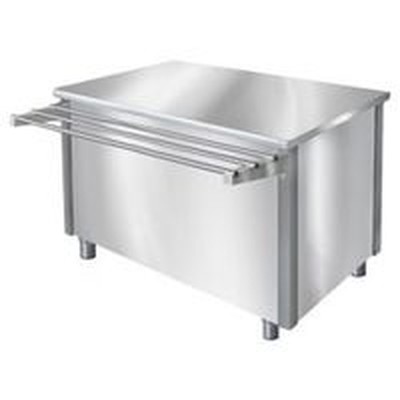 Прилавок нейтральный Iterma МН-1400/900-2Р (с направляющей)