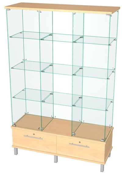 Витрина Ника-22 (с тремя полками, три секции)