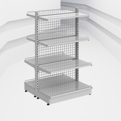 Стеллаж островной сетчатый Praktisch 1650x1000x470