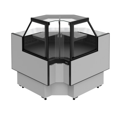 Холодильная витрина Carboma Palm 3 GC95 VM-6-1 внутренний угол (версия 2.0)