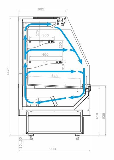 Холодильная витрина Carboma Palm 3 GC95 VM 2,0-2 Горка (версия 2.0)