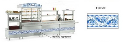 Панель передняя Ривьера (950мм) - гжель