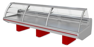 Холодильная витрина Парабель ВХСд-1,25 (без боковин, ТРВ, одна тумба)
