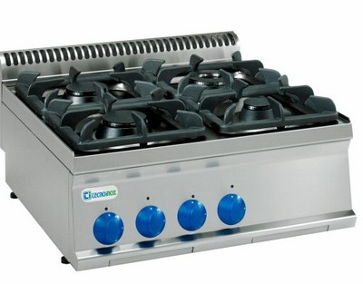 Плита 4-конфорочная 700 серии Tecnoinox PC70G7 ГАЗ