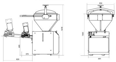 Тестоделитель объемный JAC PE50P 109 