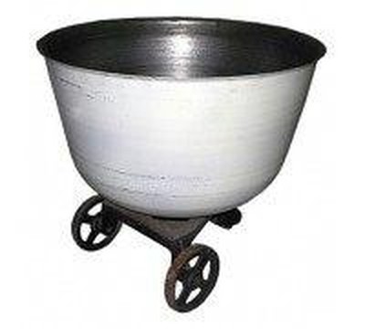 Дежа подкатная 140 л из углеродистой стали для тестомеса ТММ-140