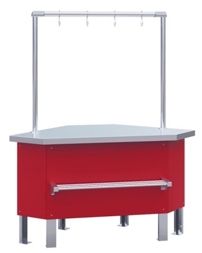 Мясной холодильный прилавок Марихолодмаш ПХС-УН (выносной холод, с креплением для перекладины)