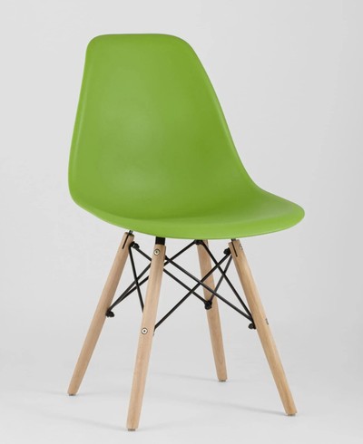 Стул барный Eames Style DSW зеленый x4
