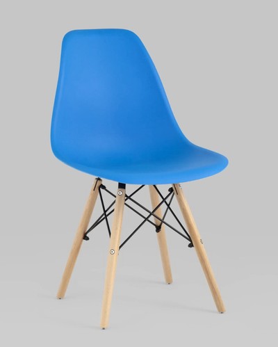Стул барный Eames Style DSW циан x4