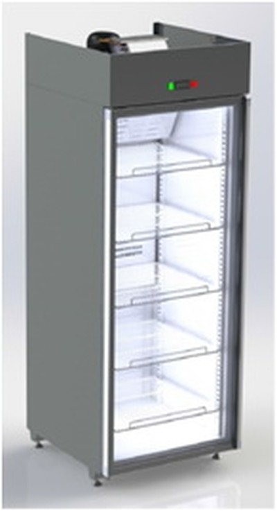 Морозильный шкаф Арктика 750х800х2050 НТ стекл. (верхн исп.)