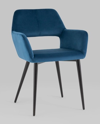 Стул кухонный Денди велюр синий