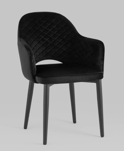 Стул офисный Венера диамант NEW, велюр черный