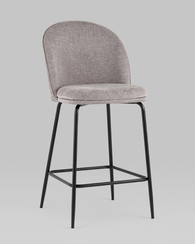 Стул полубарный Echo светло-серый