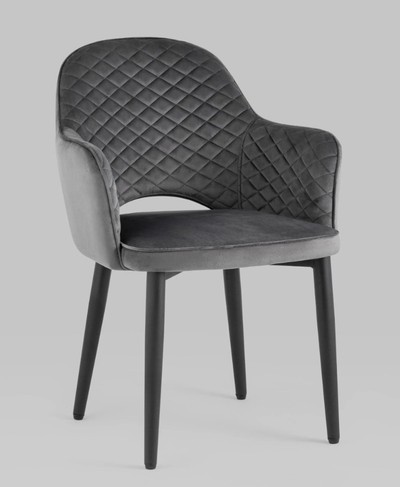 Стул офисный Венера диамант NEW, велюр серый