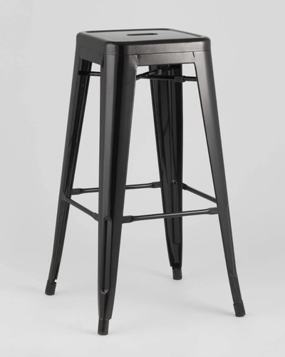 Стул барный Tolix черный глянцевый
