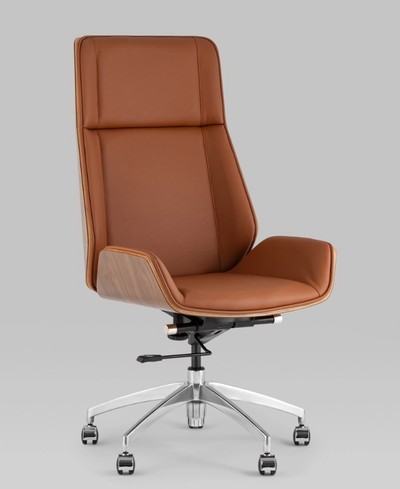 Кресло офисное TopChairs Crown SN коричневый