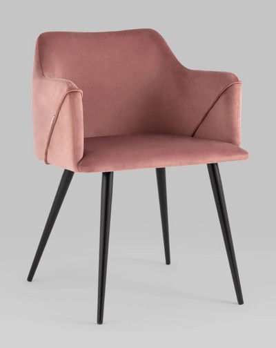 Стул кухонный Джоэл велюр пыльно-розовый