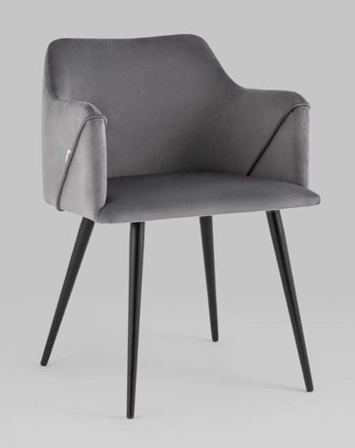 Стул кухонный Джоэл велюр серый