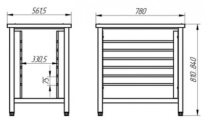 Подставка под пароконвектомат Abat ПК-6-23