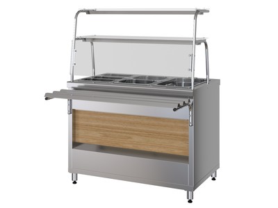 Прилавок-мармит вторых блюд Марихолодмаш ШЕФ ПМВЭ15