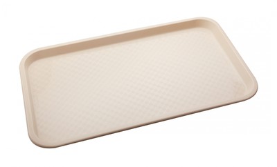 Поднос столовый 525х325 мм (полипропилен, бежевый)