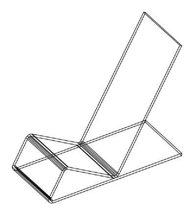 Подставка №11 под телефон 5х8 горка 187.00.08 (оргстекло)
