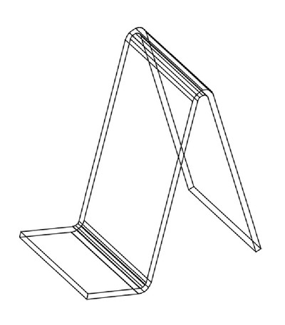 Подставка №2 под телефон 4х7 187.00.02 (оргстекло)