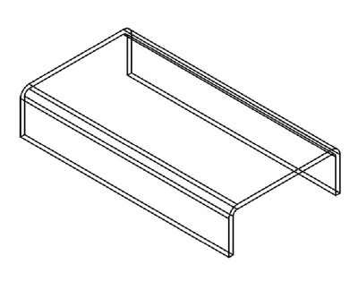 Подставка 150х80х30 176.00.01 (оргстекло)