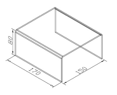 Подставка 17х15х8 176.00.10 (оргстекло)