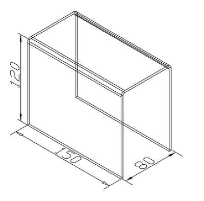 Подставка 15х8х12 176.00.08 (оргстекло)