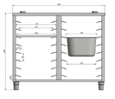 Подставка под пароконвектомат Grill Master ПКГ6/Г