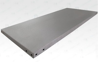 Полка сплошная для кухонного стеллажа СПЛн - 1000*400 "Norma Inox", нерж.сталь