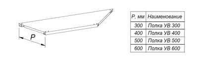 Полка УВ 150 New Ц для стеллажа Марихолодмаш Купец