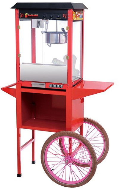 Аппарат для поп-корна AIRHOT POP-6WС с тележкой
