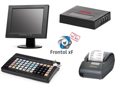 POS-комплект (HUB-19 54ФЗ, SJ-1088, KB-60 MSR, АТОЛ 30Ф+ без ФН, Linux, Frontol xPOS)				
