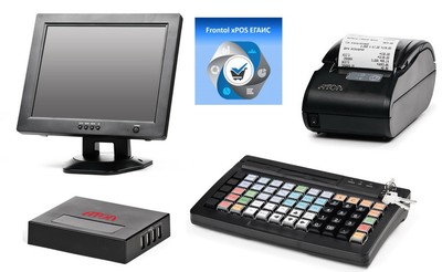 POS-комплект (HUB-19 54ФЗ, SJ-1228, KB-60 MSR, 2D-HW1450, АТОЛ 11Ф без ФН, Linux, Frontol xPOS ЕГАИС)				