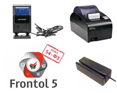 POS-система ForPOSt Супермаркет 10" (АТОЛ 55Ф, Frontol Торговля ЕГАИС, POS PC, КВ, ДП, ДЯ, MSR123, Opticon M10)