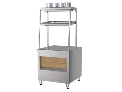 Прилавок столовых приборов с хлебницей Марихолодмаш ШЕФ ППСХ6