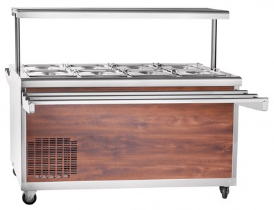 Прилавок холодильный Abat ПВВ(Н)-70ПМ-01-НШ кашир.