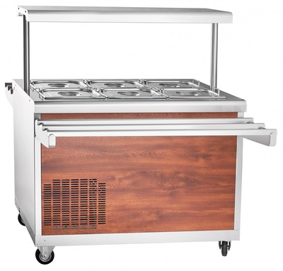 Прилавок холодильный Abat ПВВ(Н)-70ПМ-НШ кашир.